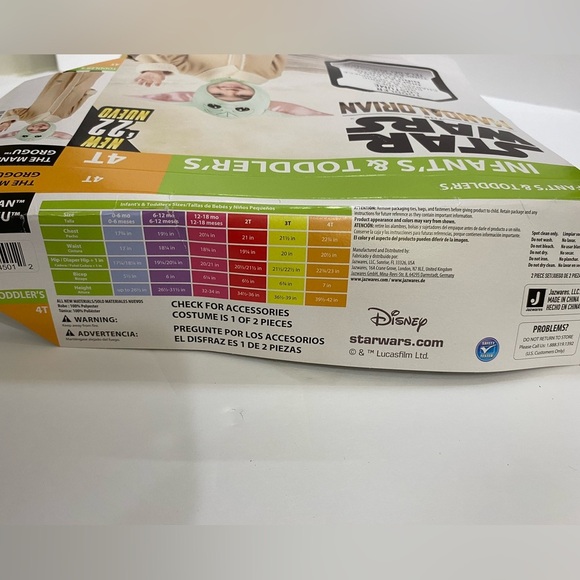 🎃🎃BABY YODA COSTUME 3-4T 🎃🎃 - Picture 5 of 5